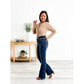 👖Hot Sale 49% Off🔥High Rise Non Distressed Vintage Bootcut-jeans med frynsete hem