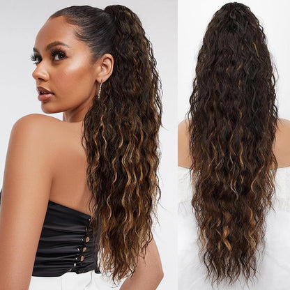 💥Hot Sale🍃Curly Wavy Frizzy Hair Extension with Ponytail