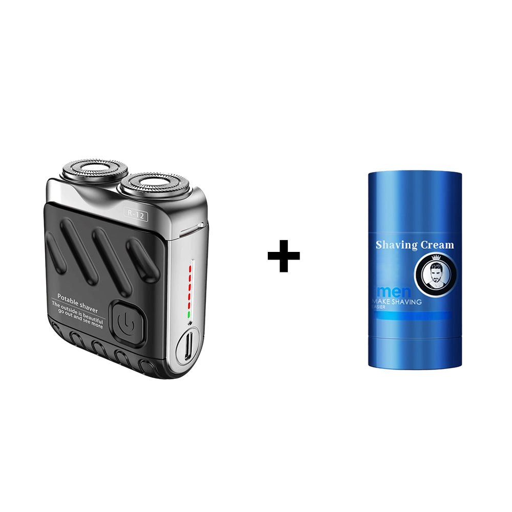 🔥Portable Rotary Dual Ring Electric Shaver🚀