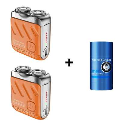 🔥Portable Rotary Dual Ring Electric Shaver🚀