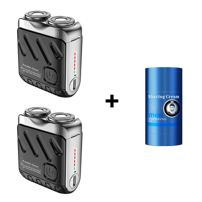 🔥Portable Rotary Dual Ring Electric Shaver🚀