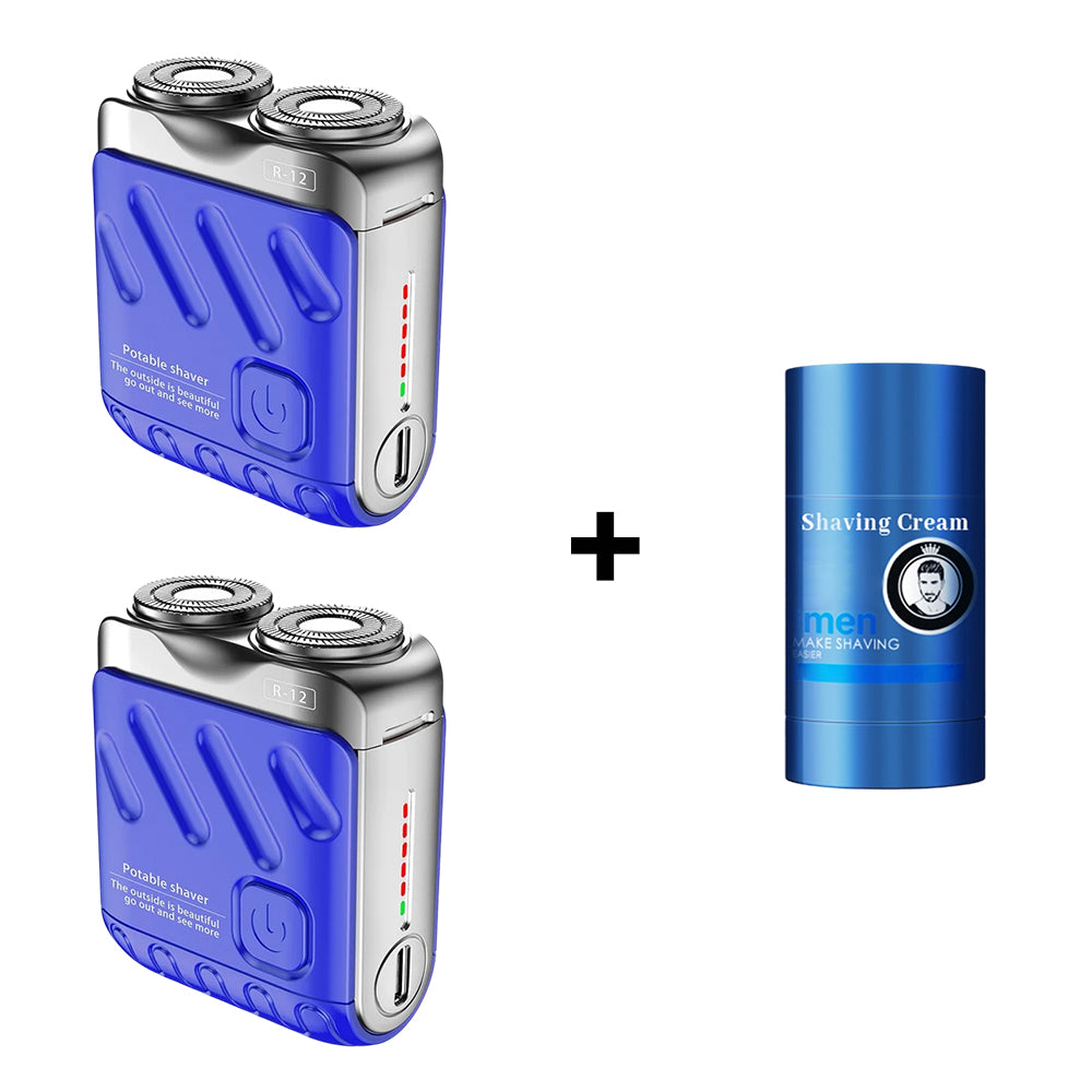 🔥Portable Rotary Dual Ring Electric Shaver🚀