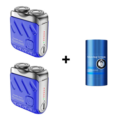 🔥Portable Rotary Dual Ring Electric Shaver🚀