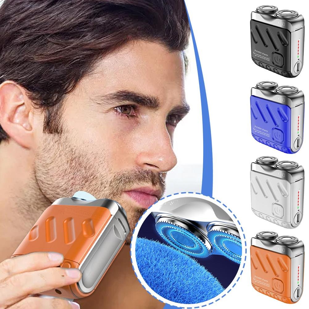 🔥Portable Rotary Dual Ring Electric Shaver🚀