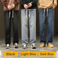 💥VARMT SALG 50% AVSLAG🎁Løse rette jeans for menn