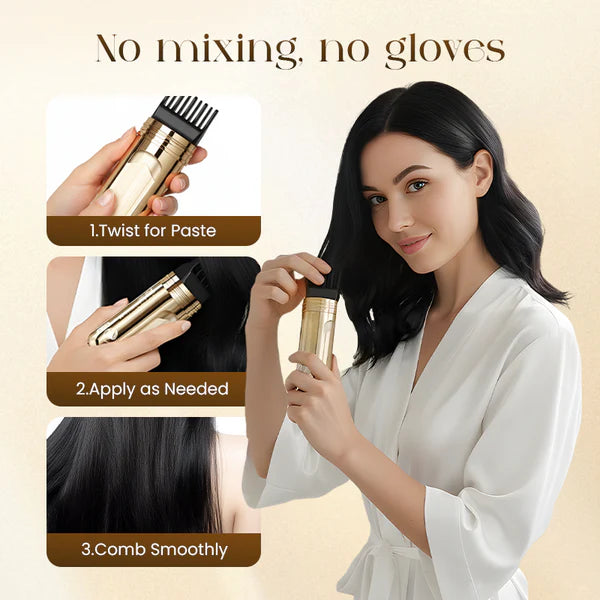 🔥Flash Sale💖2-in-1 Convenient Hair Dye Comb For Gray Hair