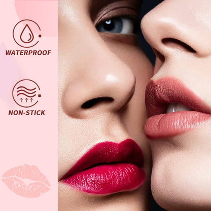 🎁Special Offer💕2-in-1 Waterproof Matte Lipstick & Clear Lip Gloss💕