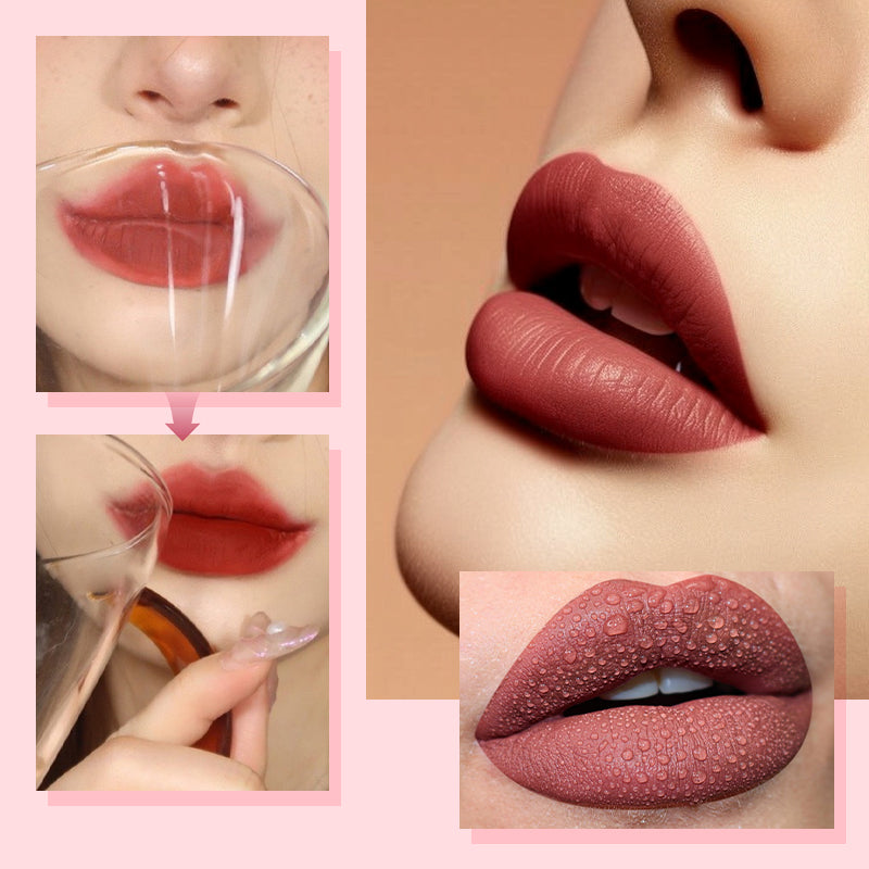 🎁Special Offer💕2-in-1 Waterproof Matte Lipstick & Clear Lip Gloss💕