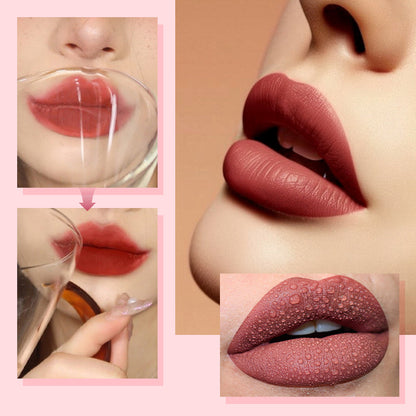 🎁Special Offer💕2-in-1 Waterproof Matte Lipstick & Clear Lip Gloss💕
