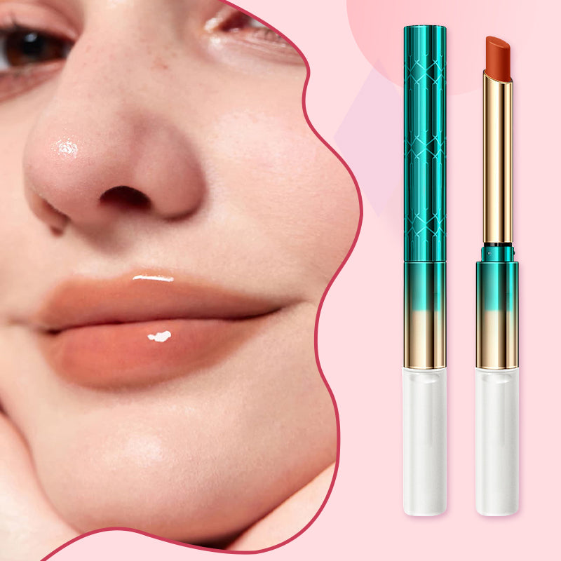 🎁Special Offer💕2-in-1 Waterproof Matte Lipstick & Clear Lip Gloss💕