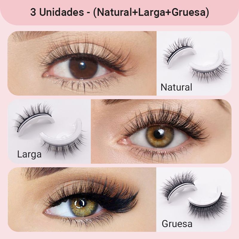 Waterproof & Reusable Self-Adhesive Eyelashes