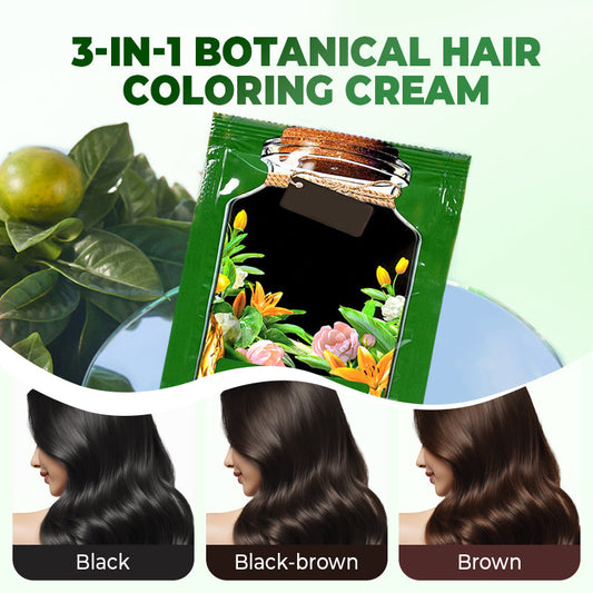 🔥Flash Sale💖3-In-1 Botanical Hair Coloring Cream