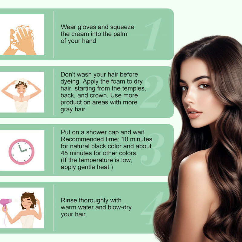 🔥Flash Sale💖3-In-1 Botanical Hair Coloring Cream