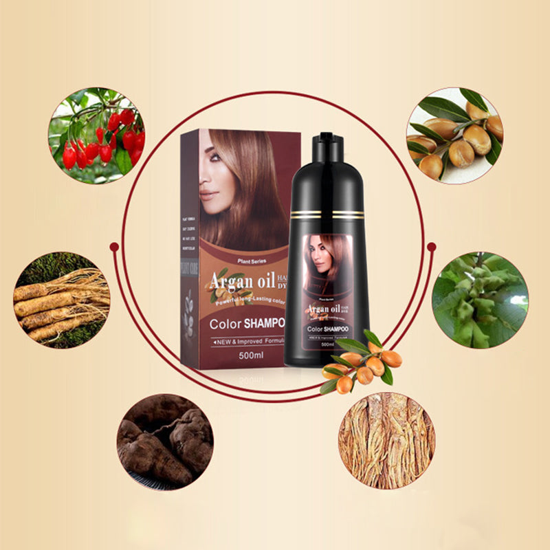 2-in-1 Long-Lasting Hair Dye & Shampoo