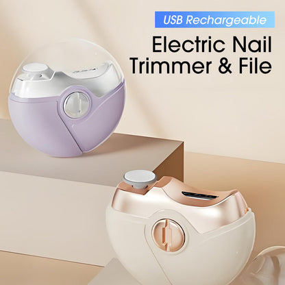 USB Rechargeable Electric Nail Trimmer & File