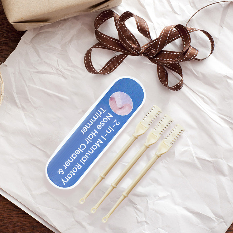 Special Gift - 2-in-1 Manual Rotary Nose Hair Cleaner & Trimmer