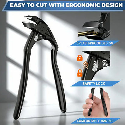Stainless Steel Curved Nail Clipper – Ergonomic & Easy for Seniors